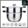 Korea Style Stainless Steel Soup Steam Pot/Steam Cooking Pot/Steamer Pot
